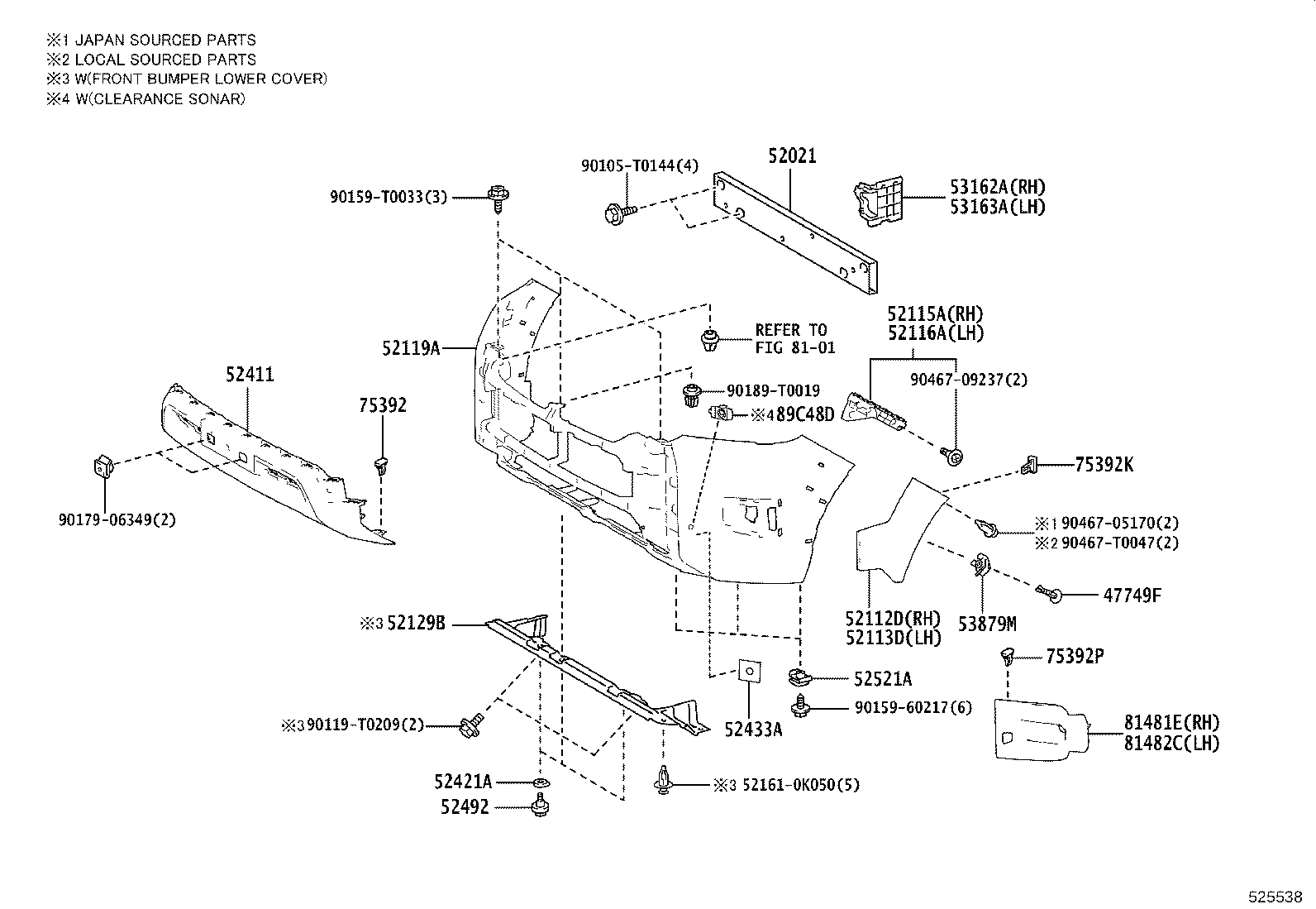 Front Bumper Bumper Stay