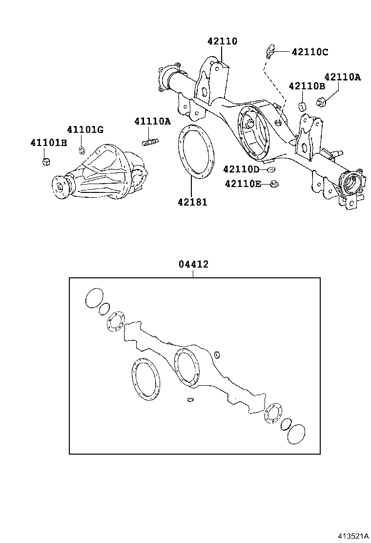 Rear Axle Housing Differential