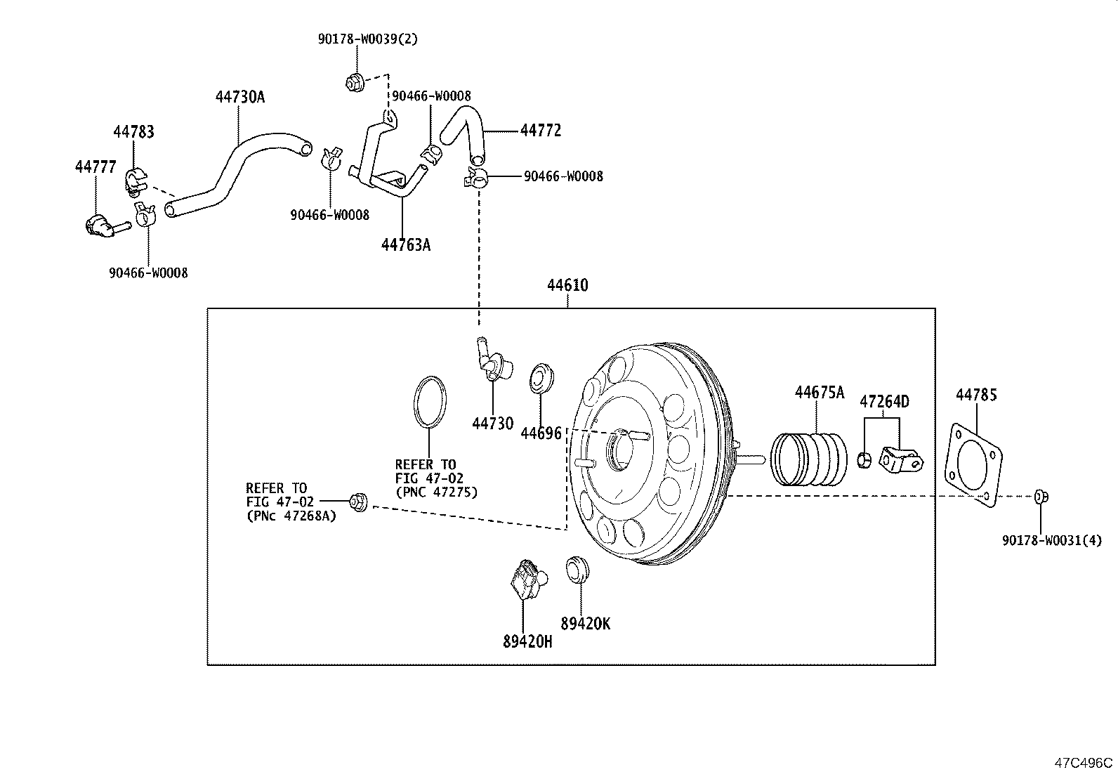 Brake Booster & Vacuum Tube