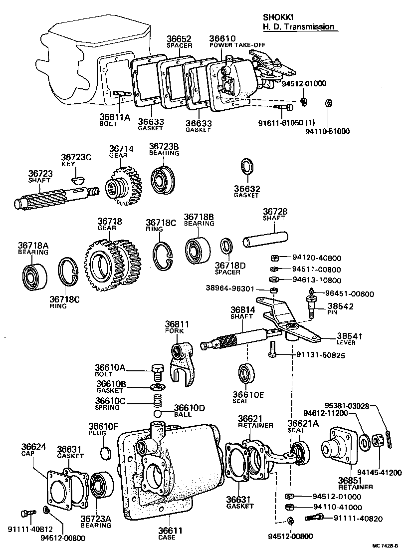 Caja de toma de fuerza