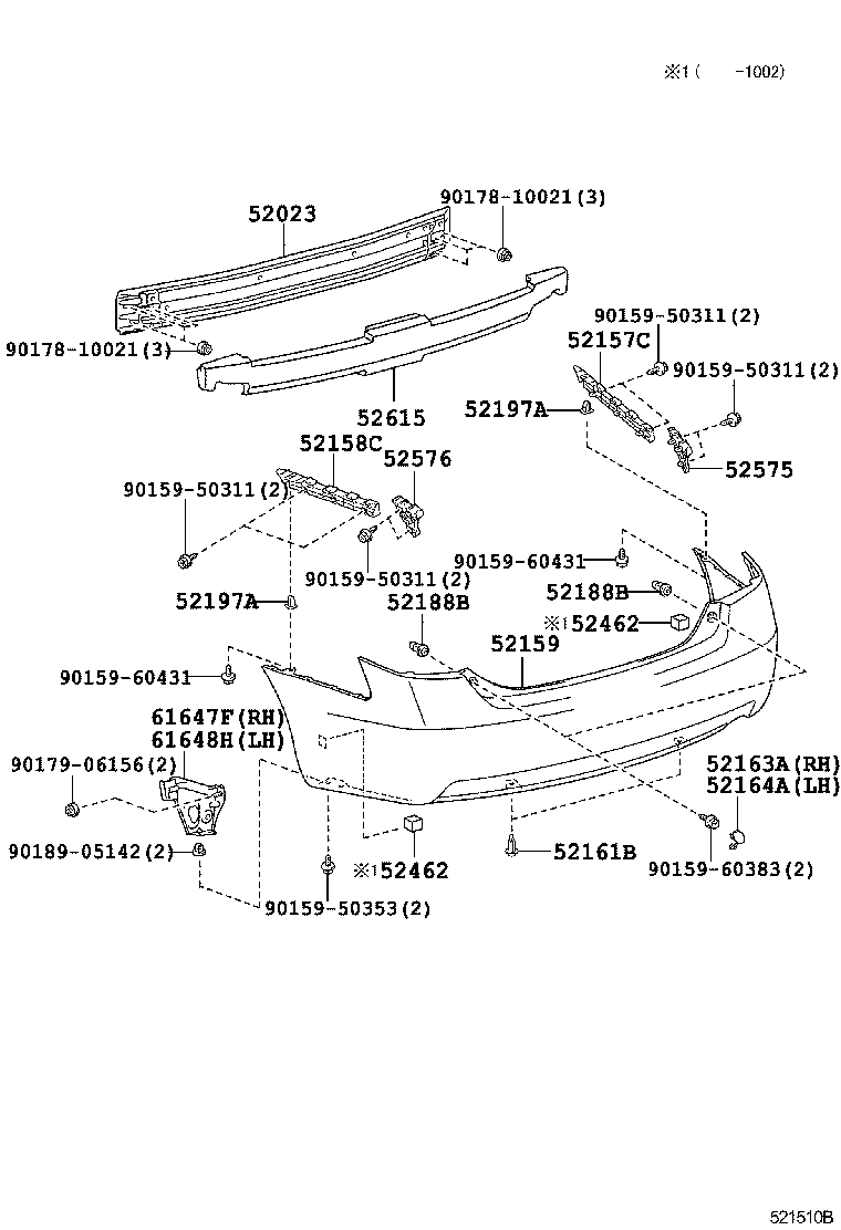 Rear Bumper & Bumper Stay