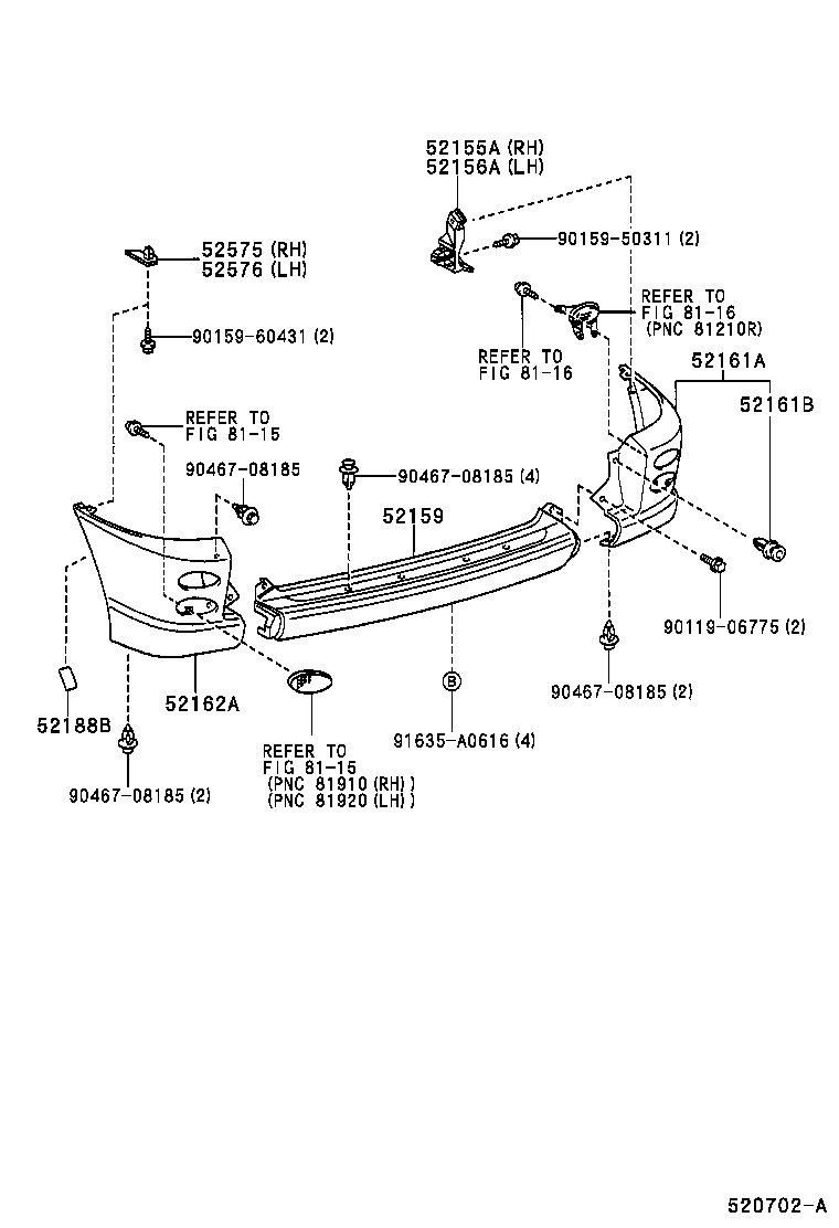 Rear Bumper & Bumper Stay