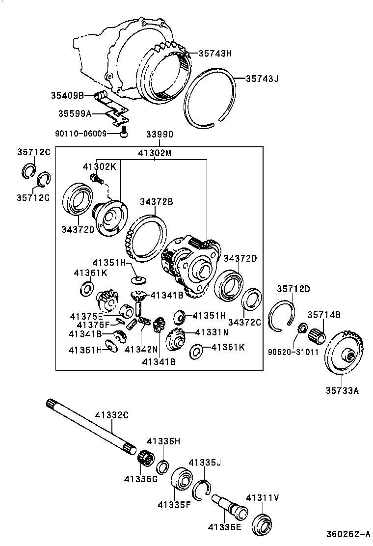 Center Support Planetary Sun Gear