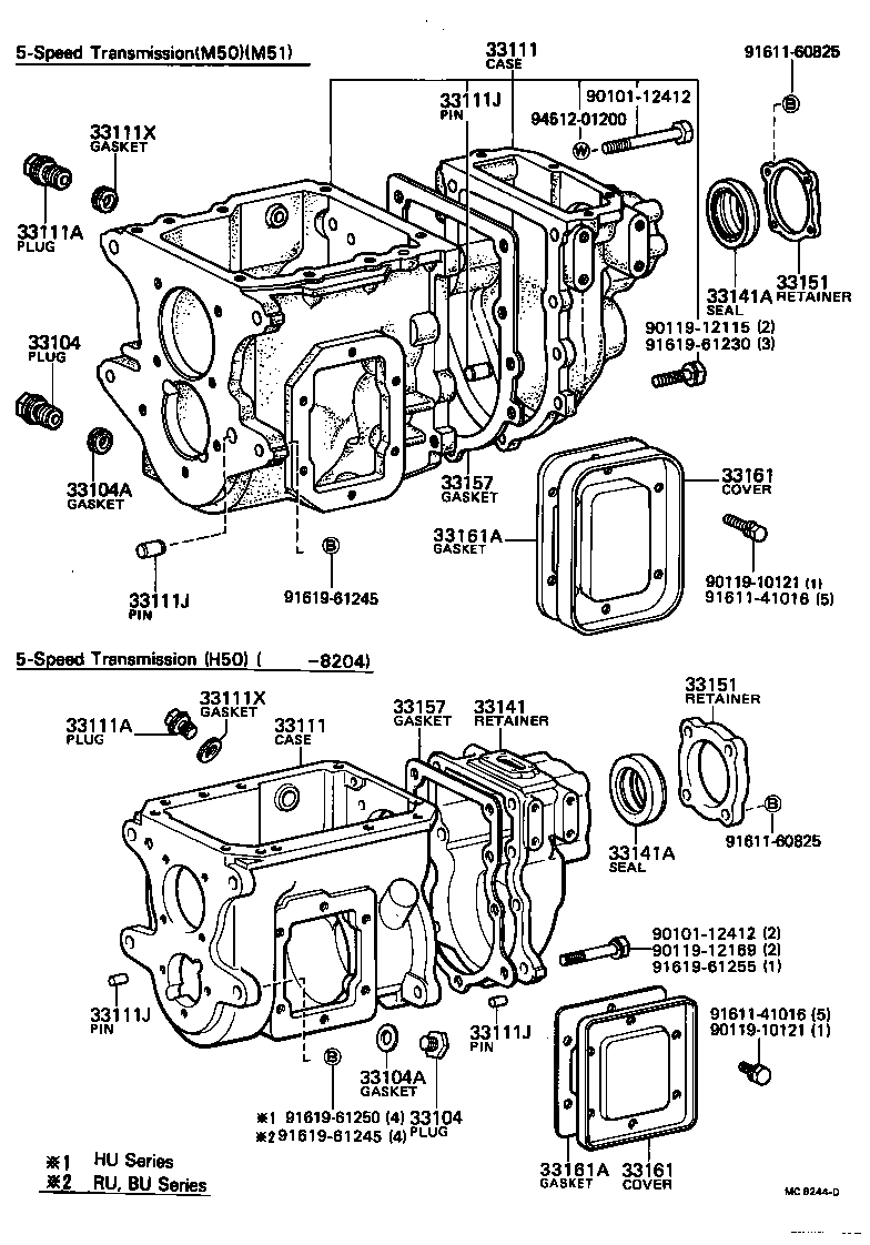 Carcasa de embrague + caja de transmisión