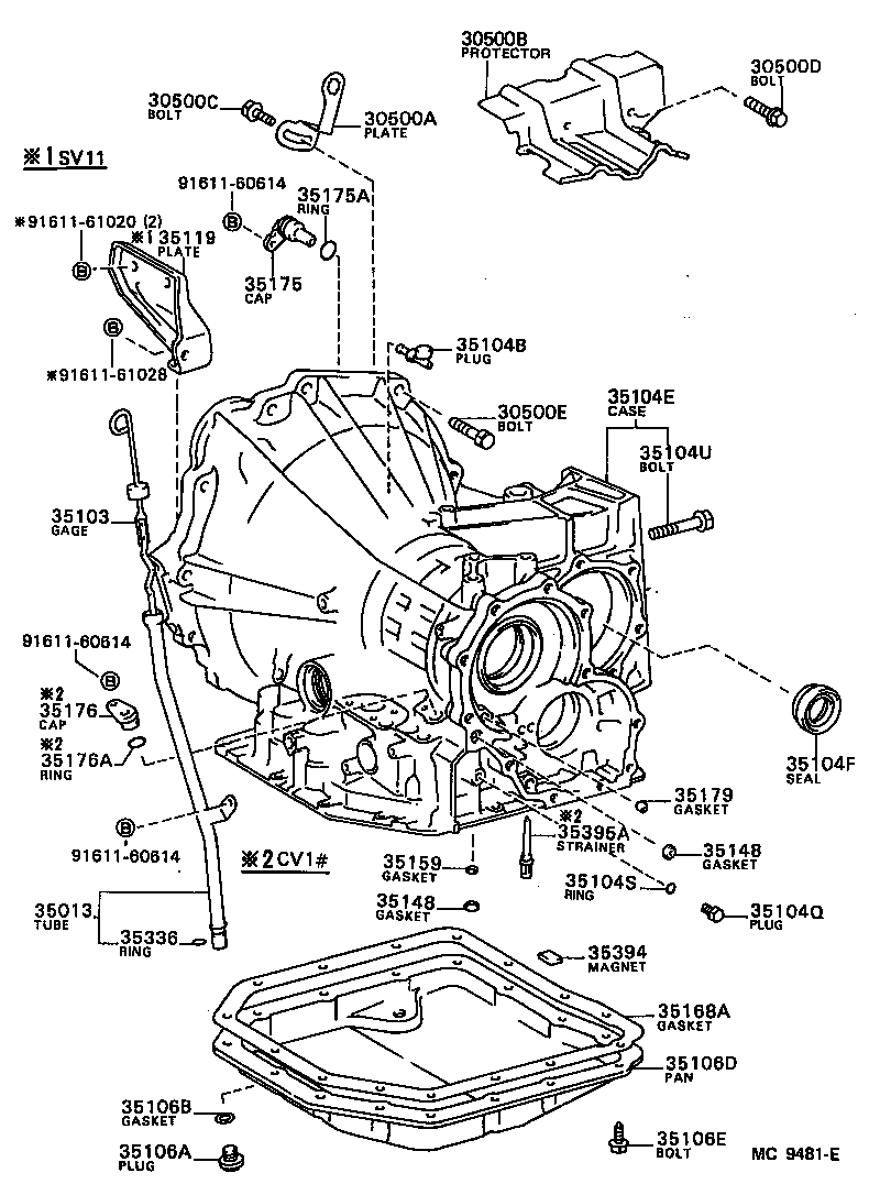 Transmission Case & Oil Pan