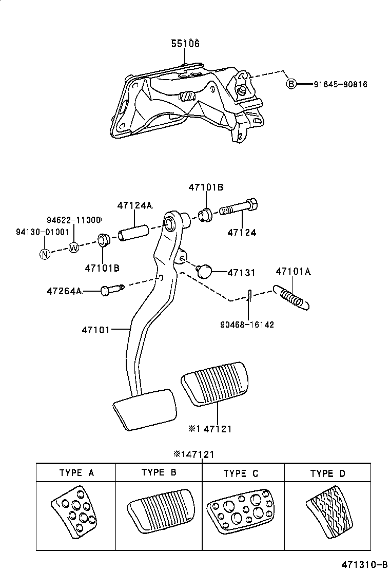 Brake Pedal & Bracket