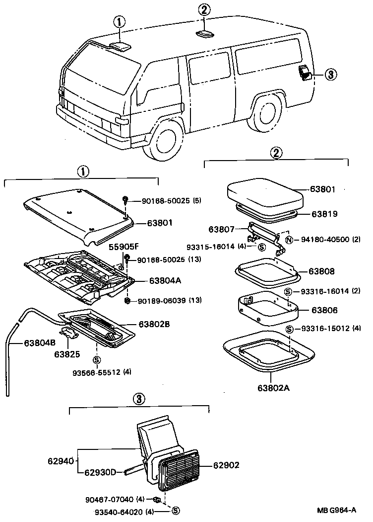 Rear Ventilator & Roof Ventilator