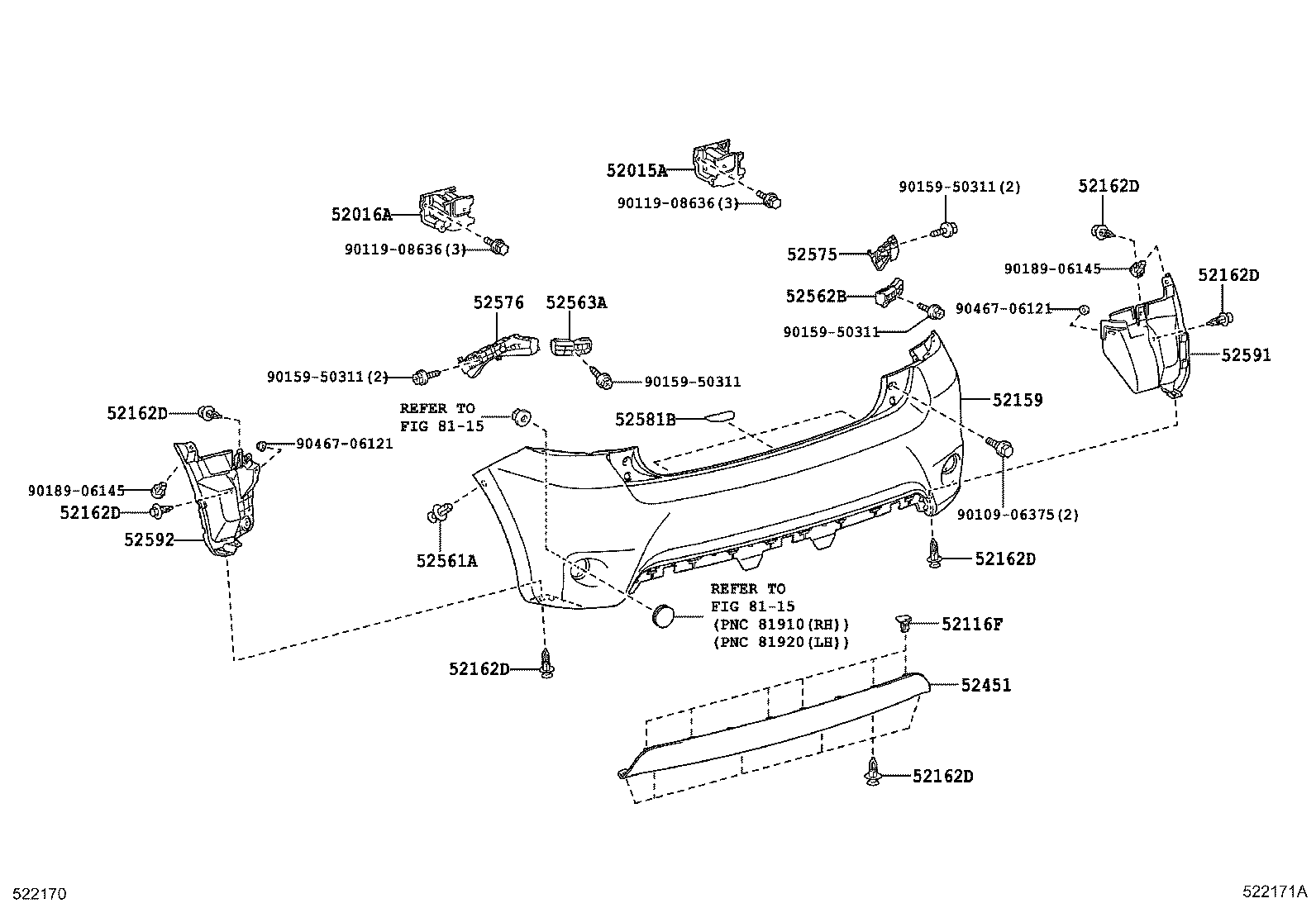 Rear Bumper & Bumper Stay