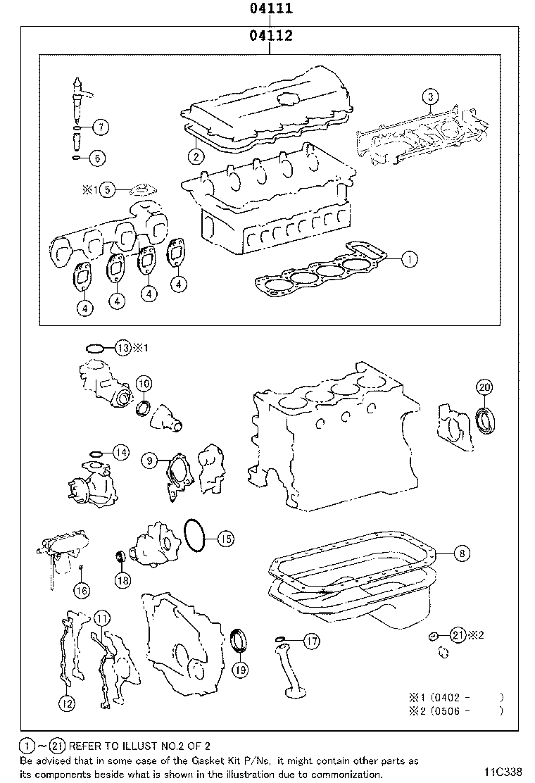 Engine Overhaul Gasket Kit