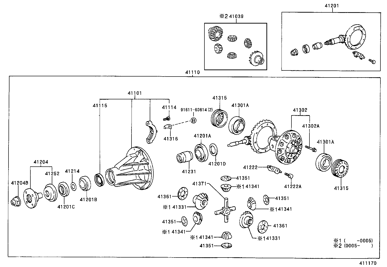 Rear Axle Housing Differential