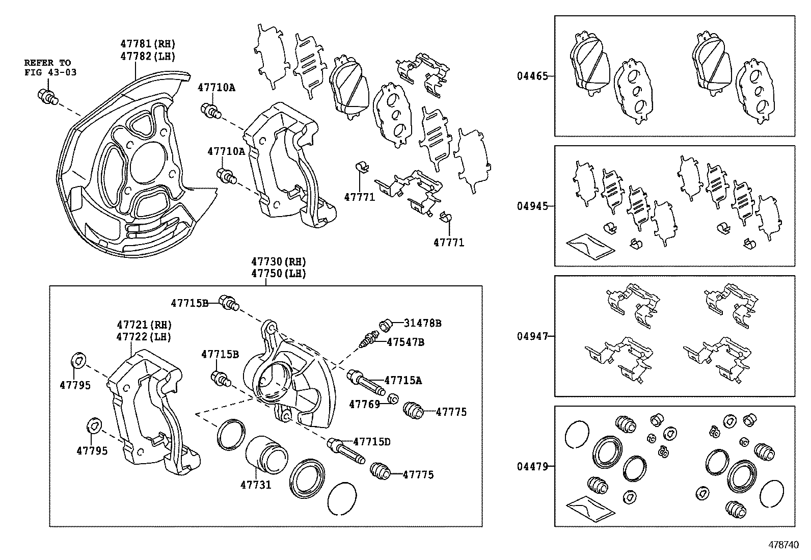 Front Disc Brake Caliper Dust Cover