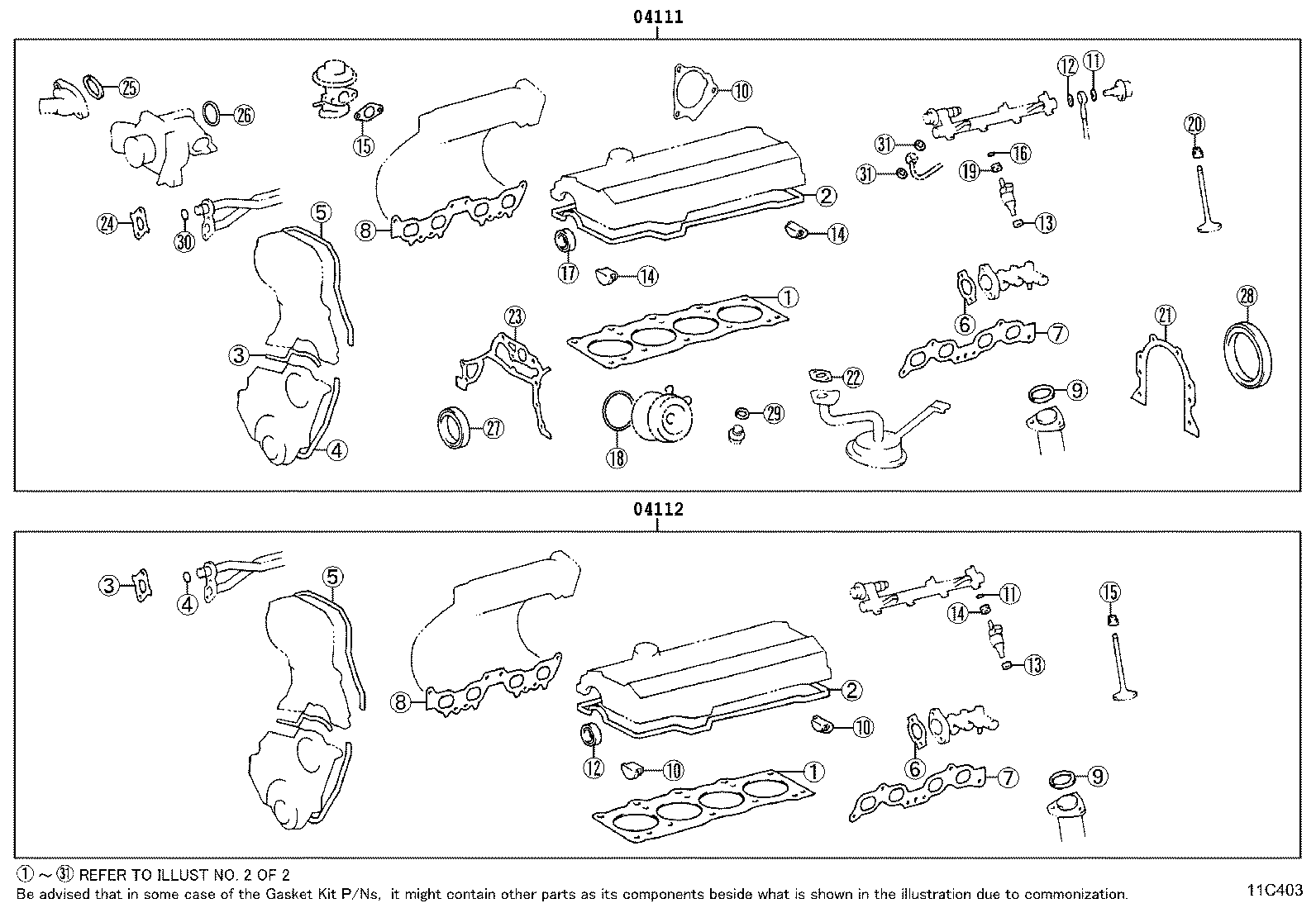 Engine Overhaul Gasket Kit