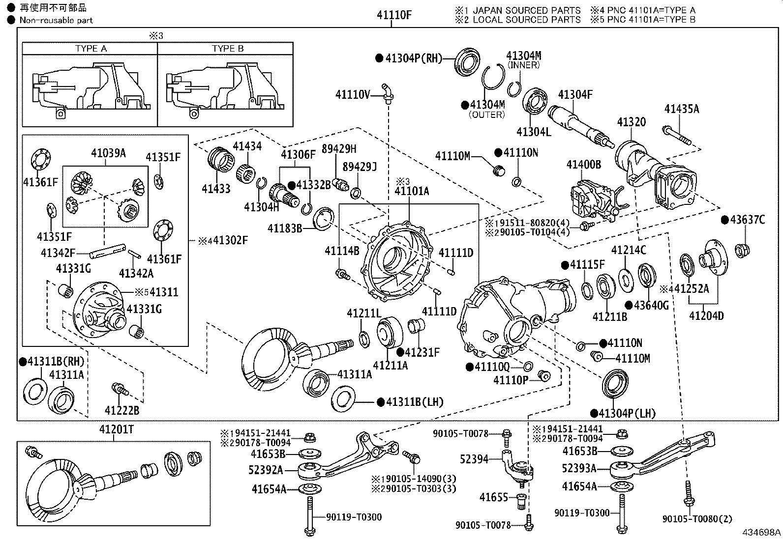 Front Axle Housing & Differential