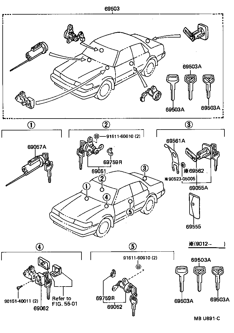 Lock Cylinder Set