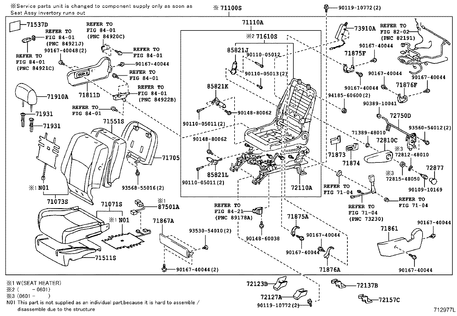 Front Seat & Seat Track