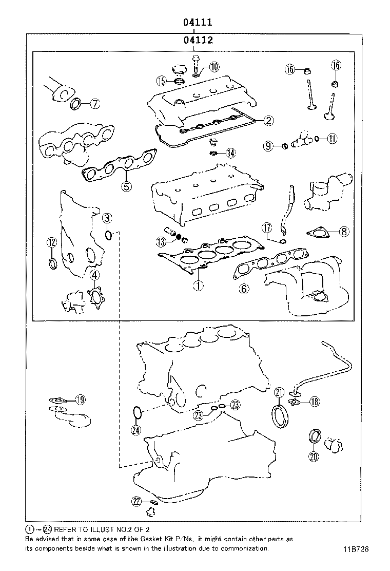 Engine Overhaul Gasket Kit