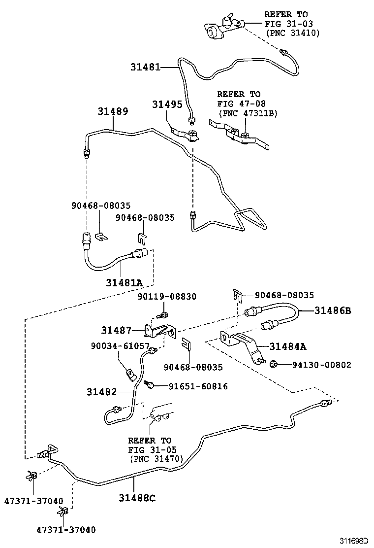 Clutch Pedal Flexible Hose