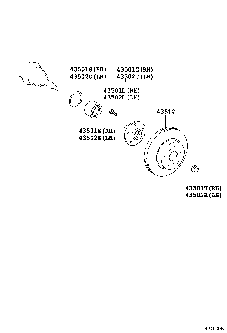 Front Axle Hub