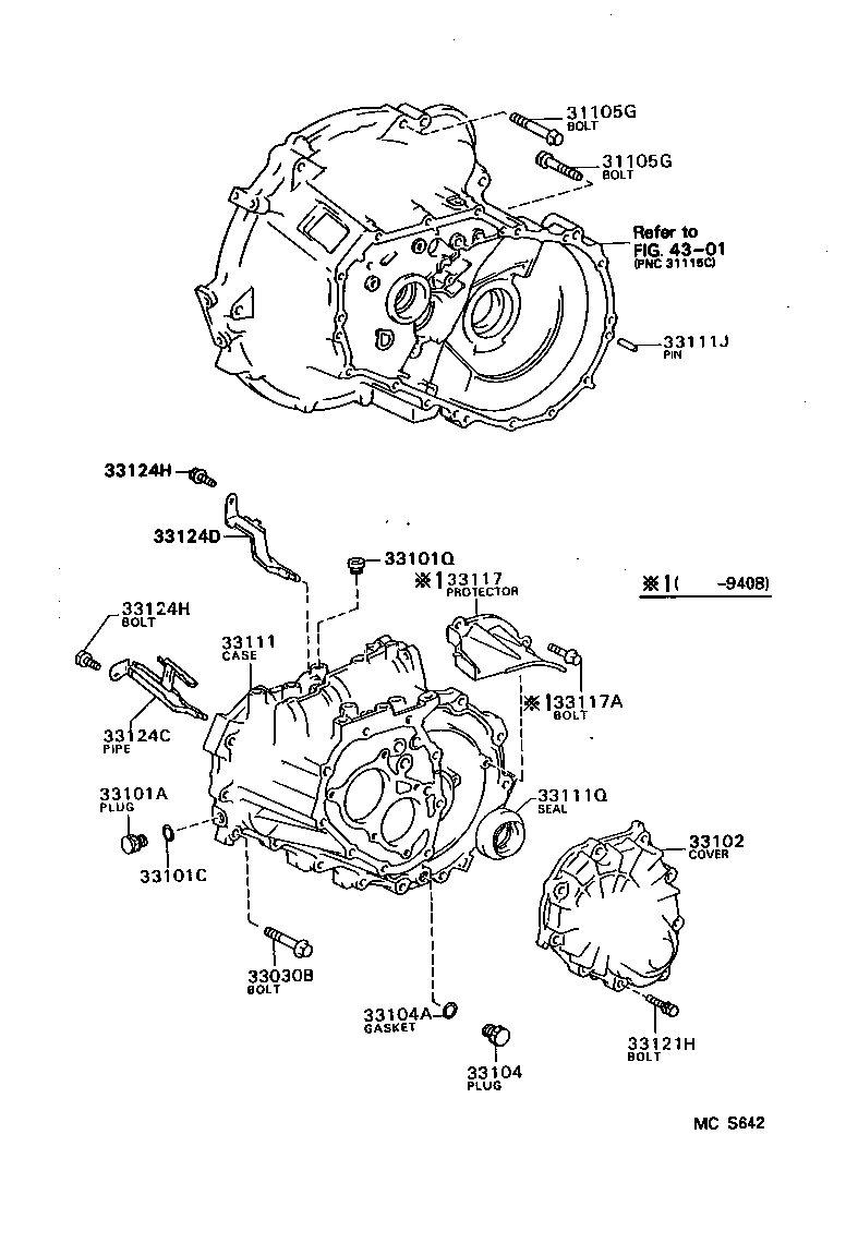 Clutch Housing + Transmission Case