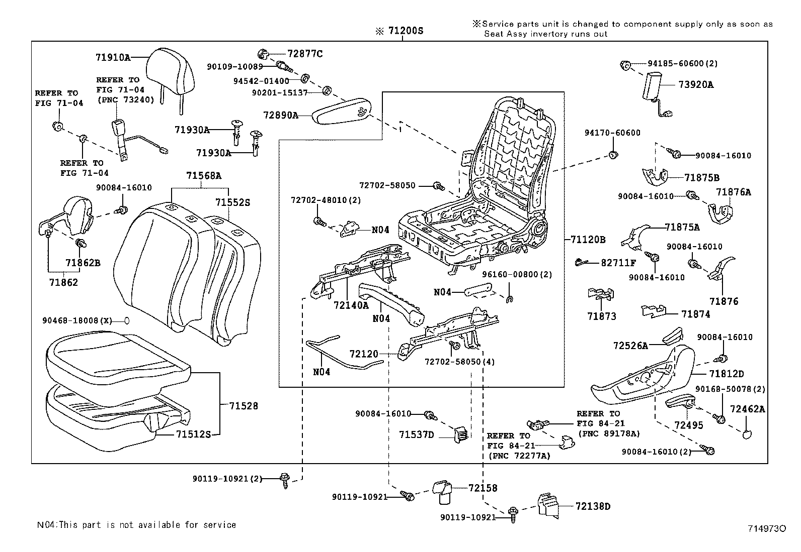Asiento delantero y riel del asiento