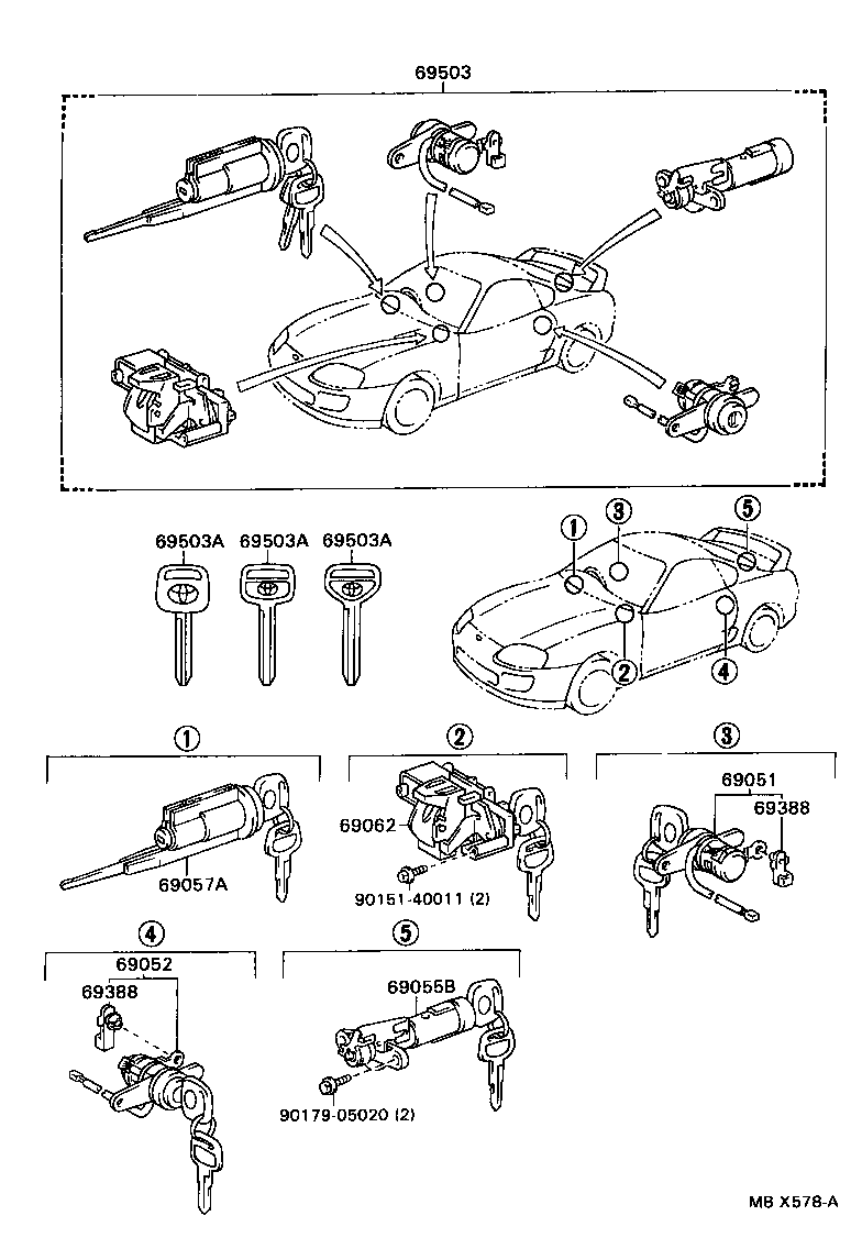 Lock Cylinder Set