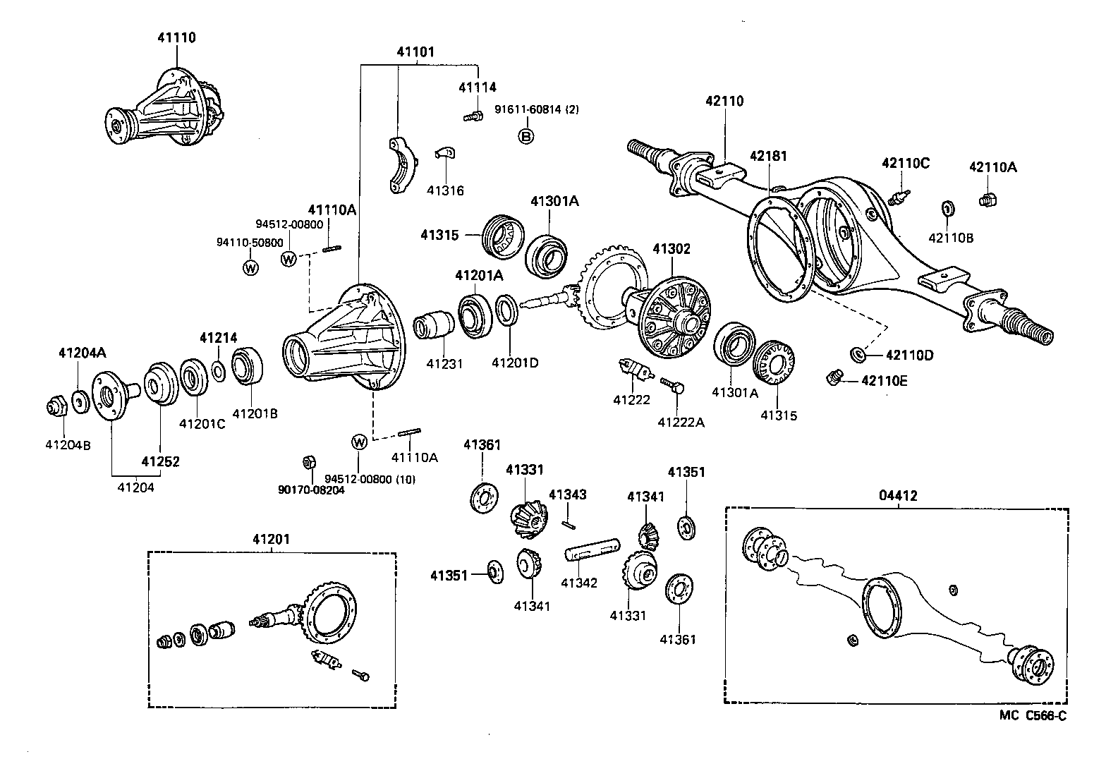 Rear Axle Housing Differential