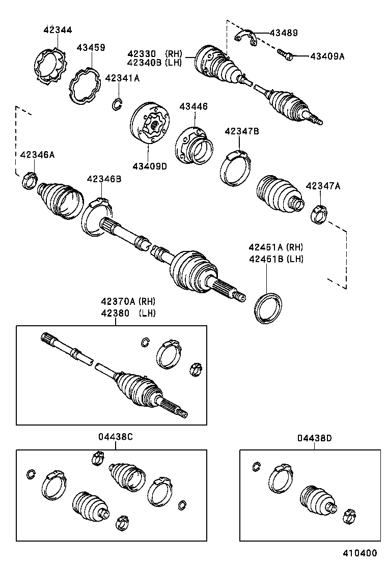 Rear Axle Shaft Hub