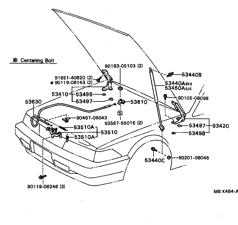 Hood Lock & Hinge