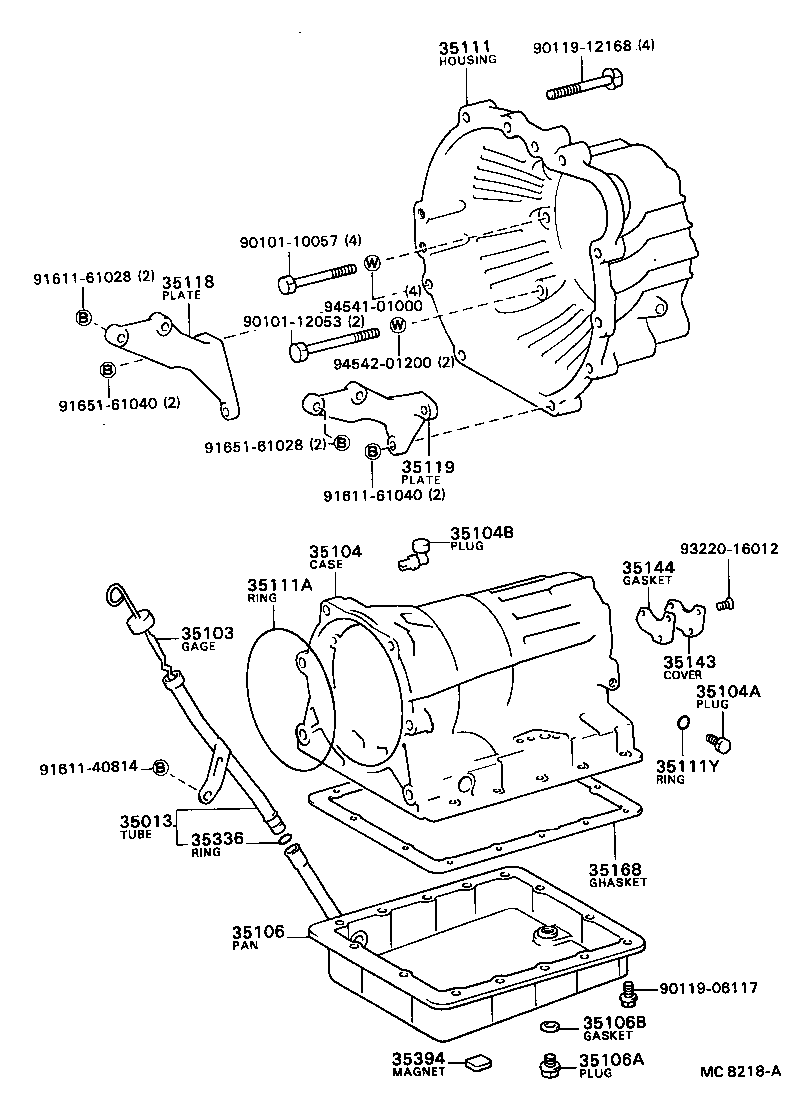 Transmission Case & Oil Pan