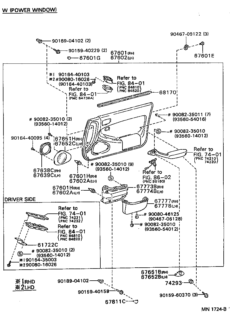 Front Door Panel & Glass