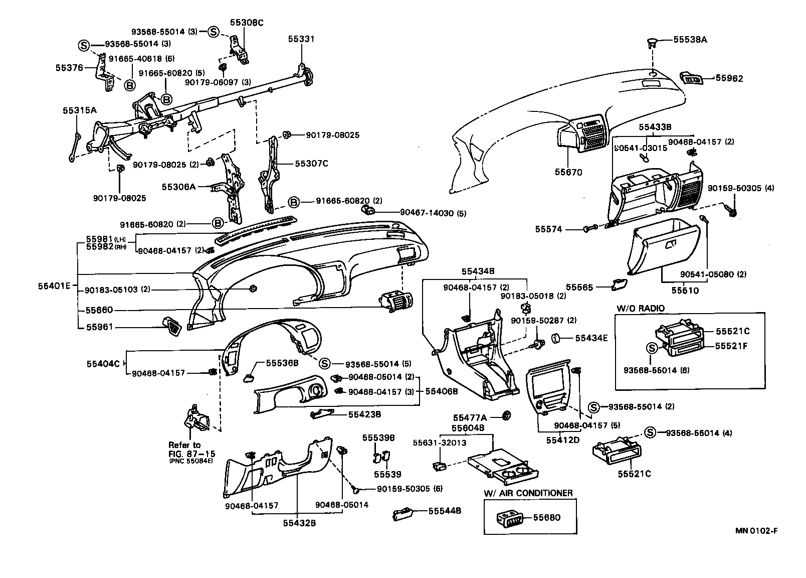 Instrument Panel Glove Compartment
