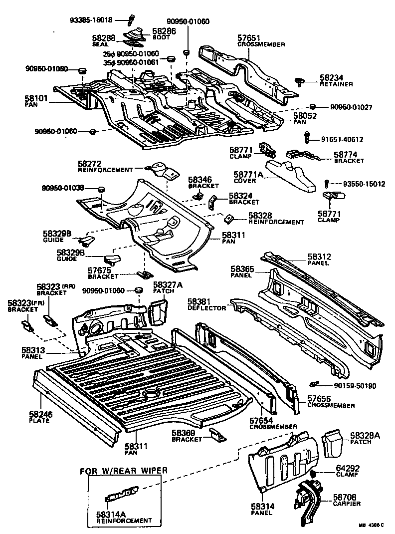 Floor Pan & Lower Back Panel