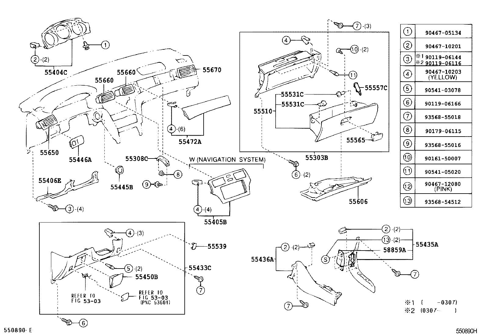 Instrument Panel Glove Compartment
