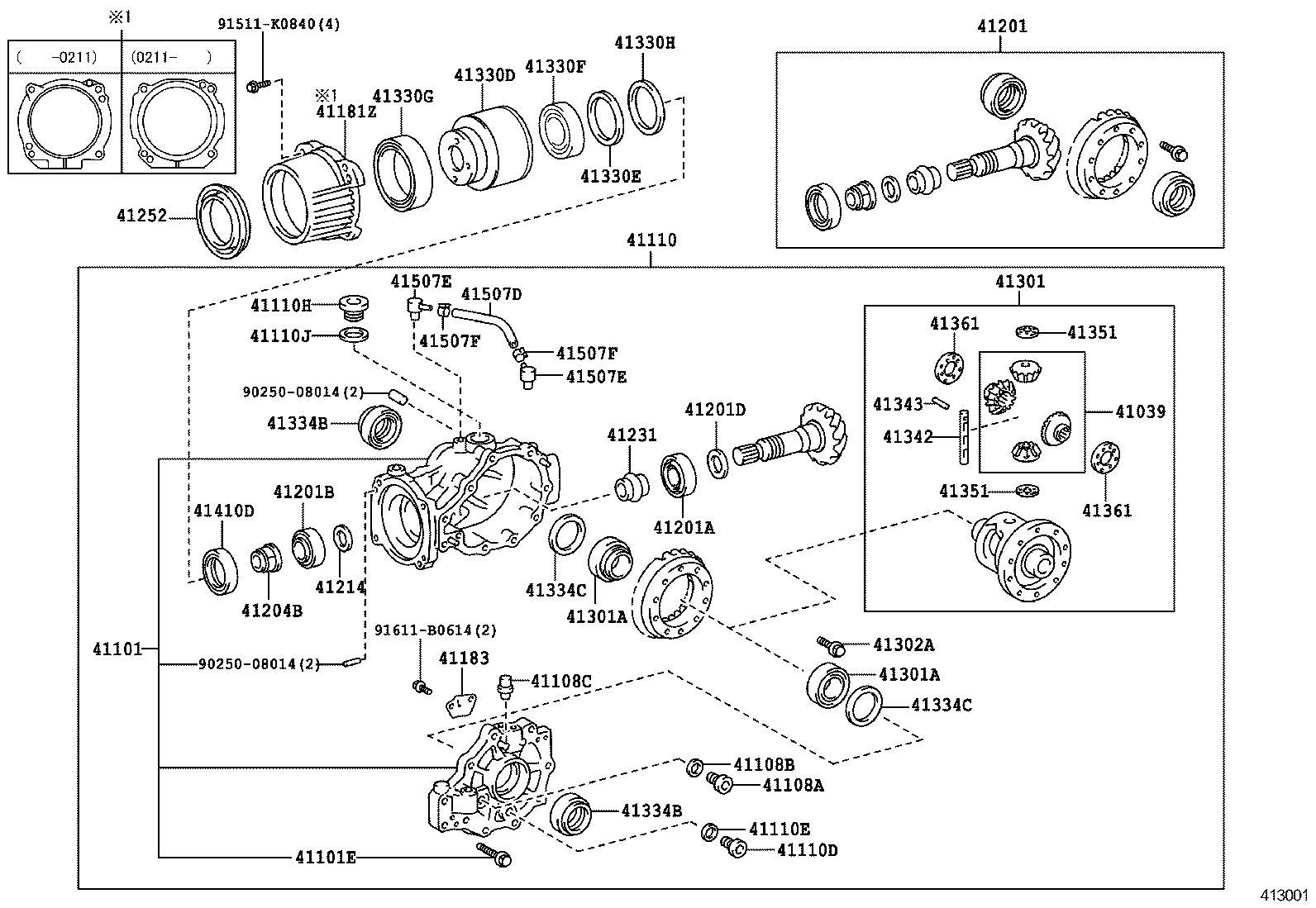 Rear Axle Housing Differential