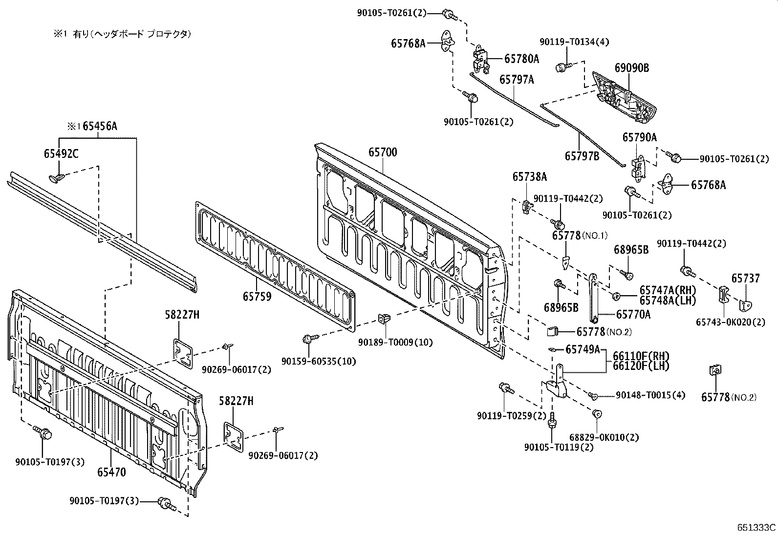 Rear Body Guard Frame Tail Gate