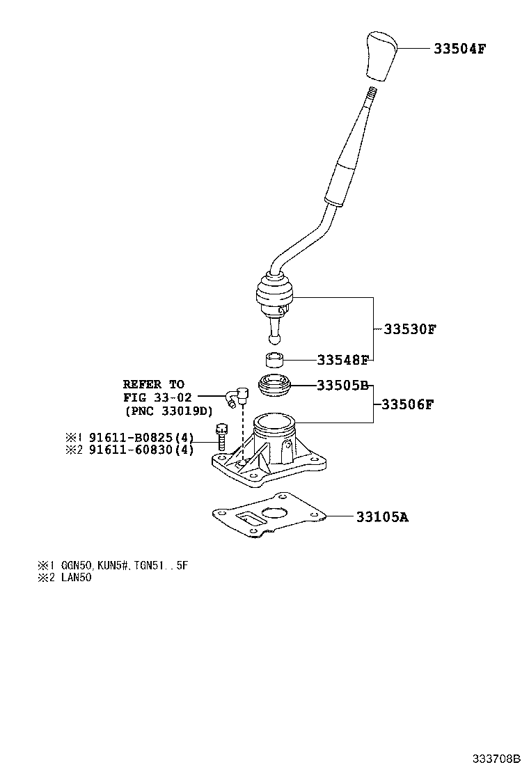 Shift Lever & Retainer