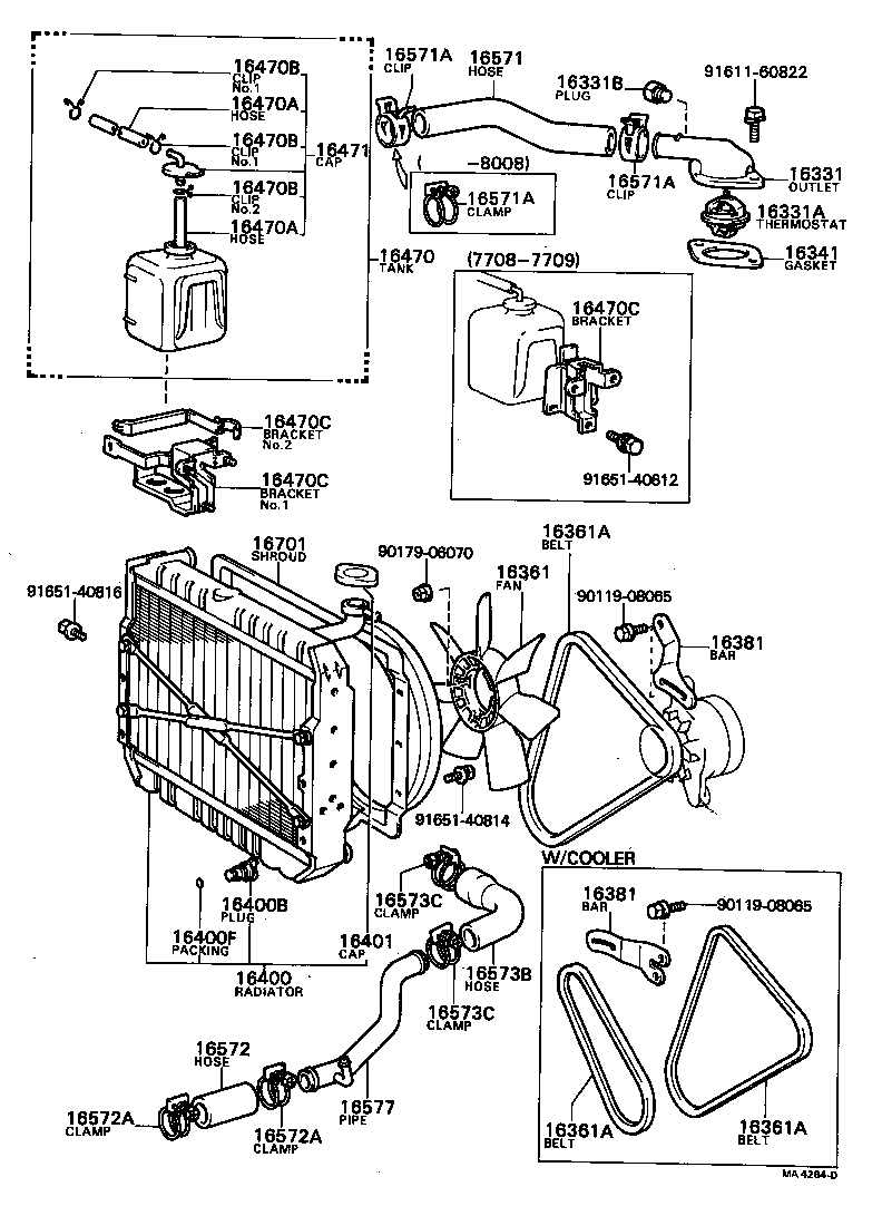 Radiator Water Outlet