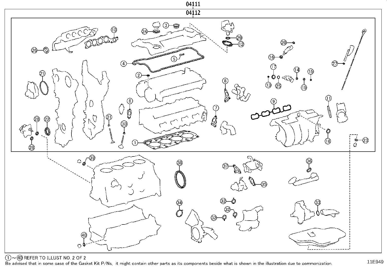 Engine Overhaul Gasket Kit