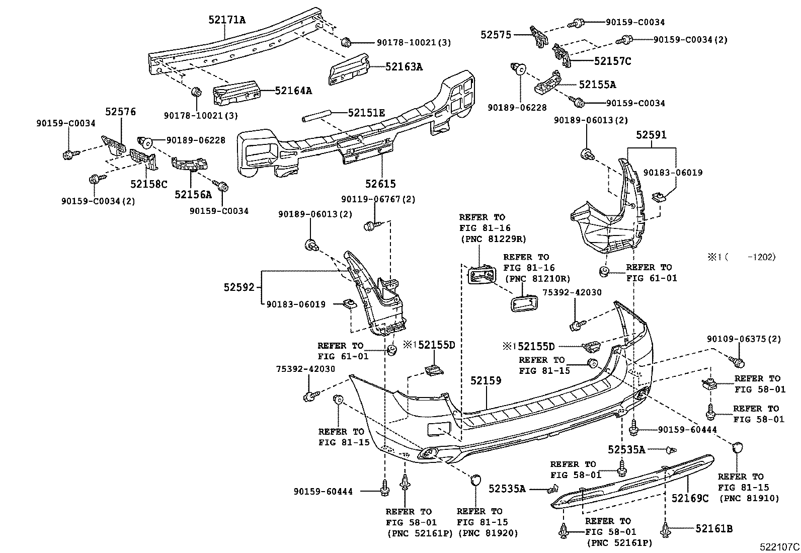 Rear Bumper & Bumper Stay