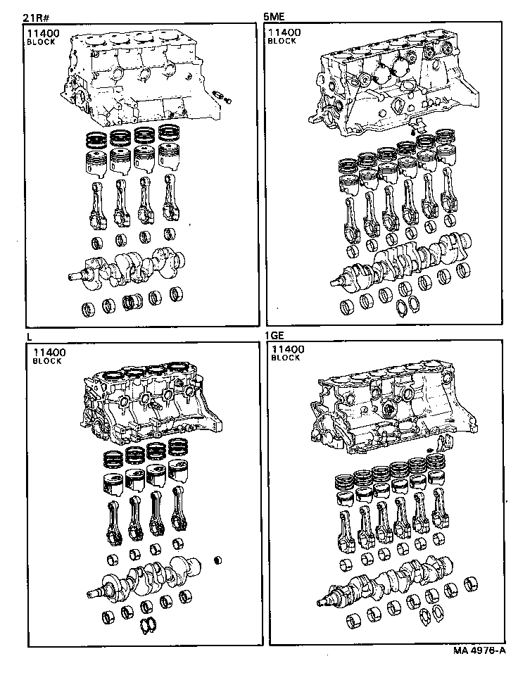 Conjunto de bloque corto