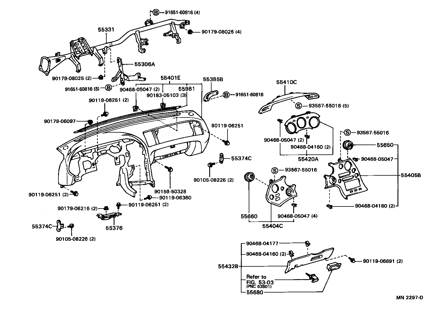 Instrument Panel Glove Compartment