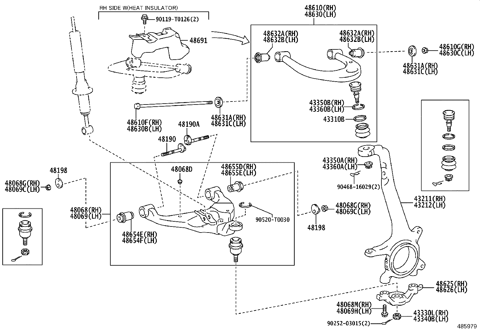 Front Axle Arm Steering Knuckle