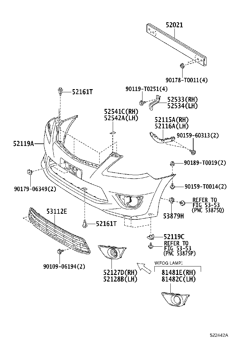 Front Bumper Bumper Stay