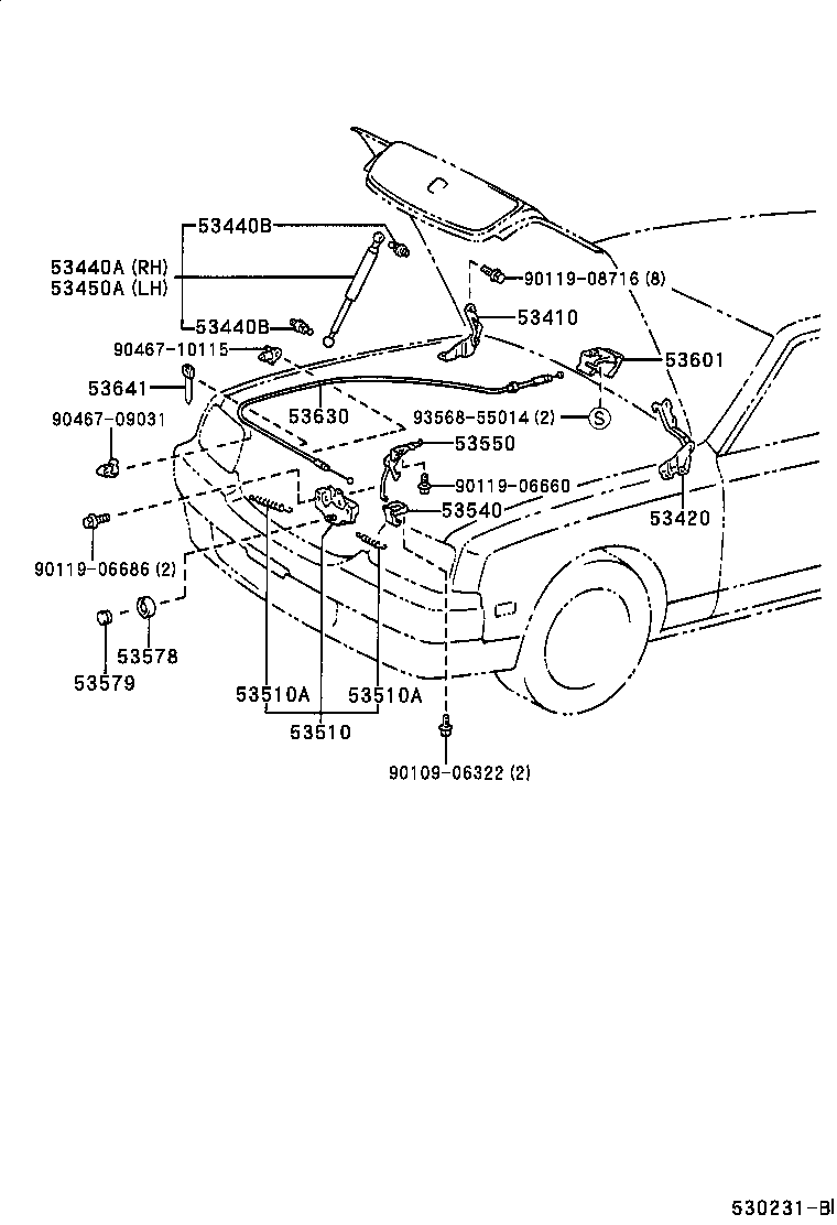 Hood Lock & Hinge