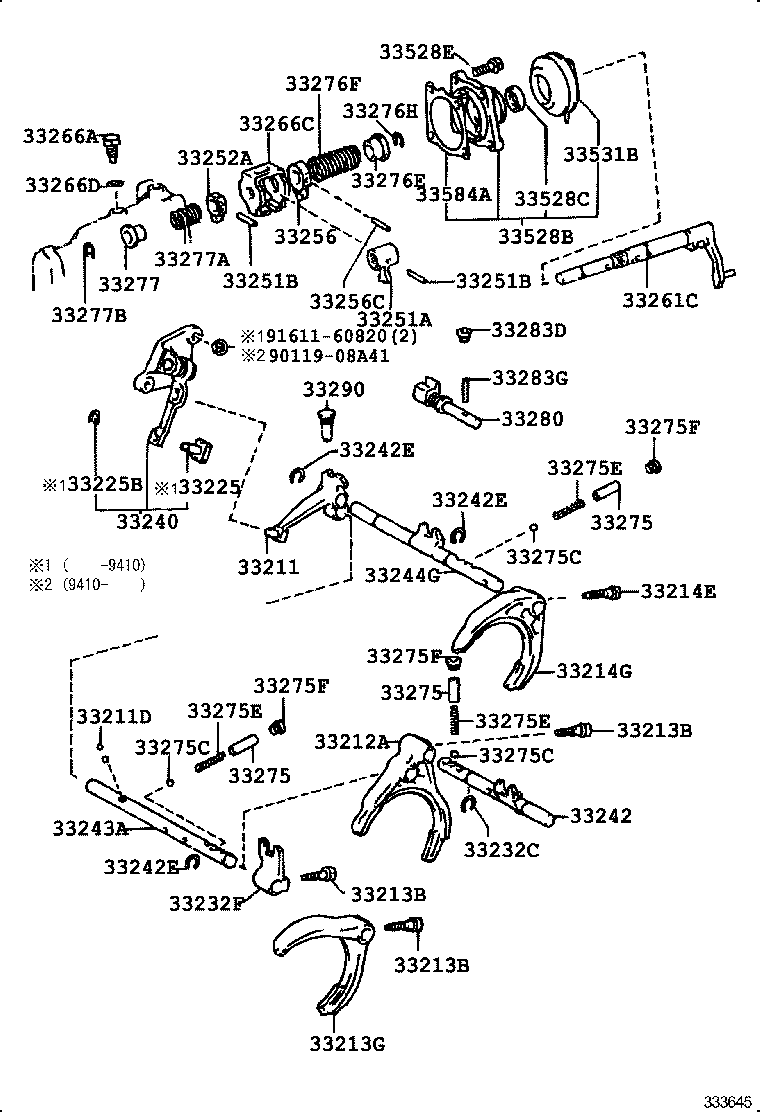 Gear Shift Fork Lever Shaft