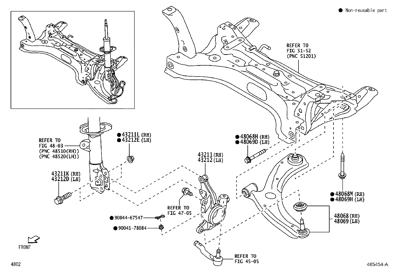 Front Axle Arm Steering Knuckle