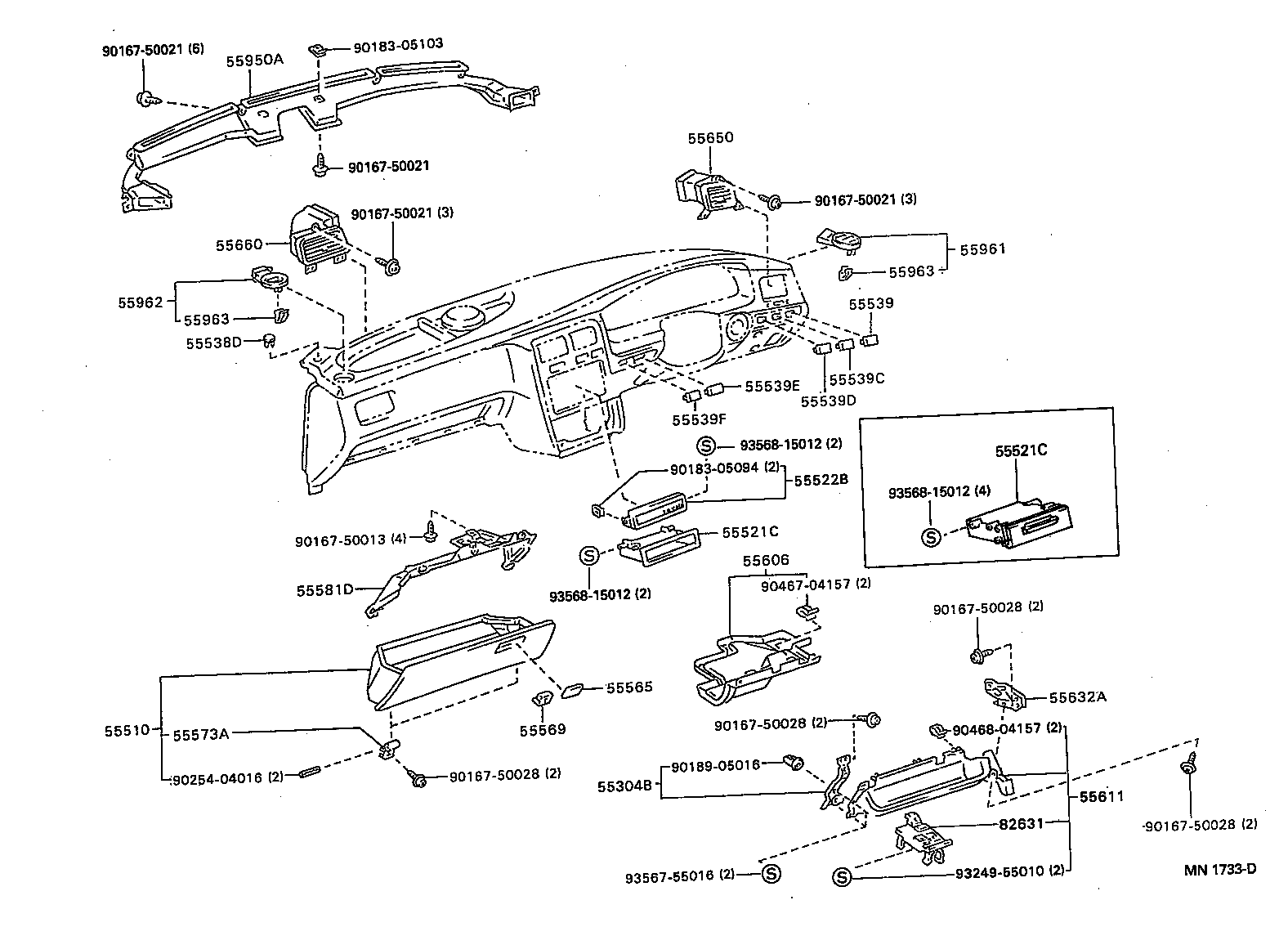 Instrument Panel Glove Compartment