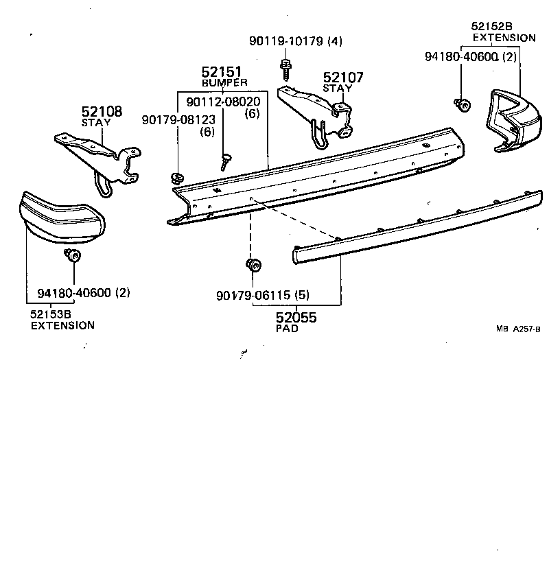 Rear Bumper & Bumper Stay