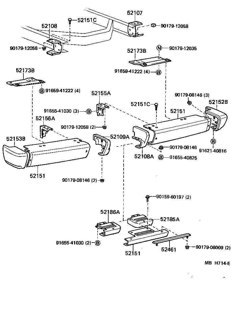 Rear Bumper & Bumper Stay