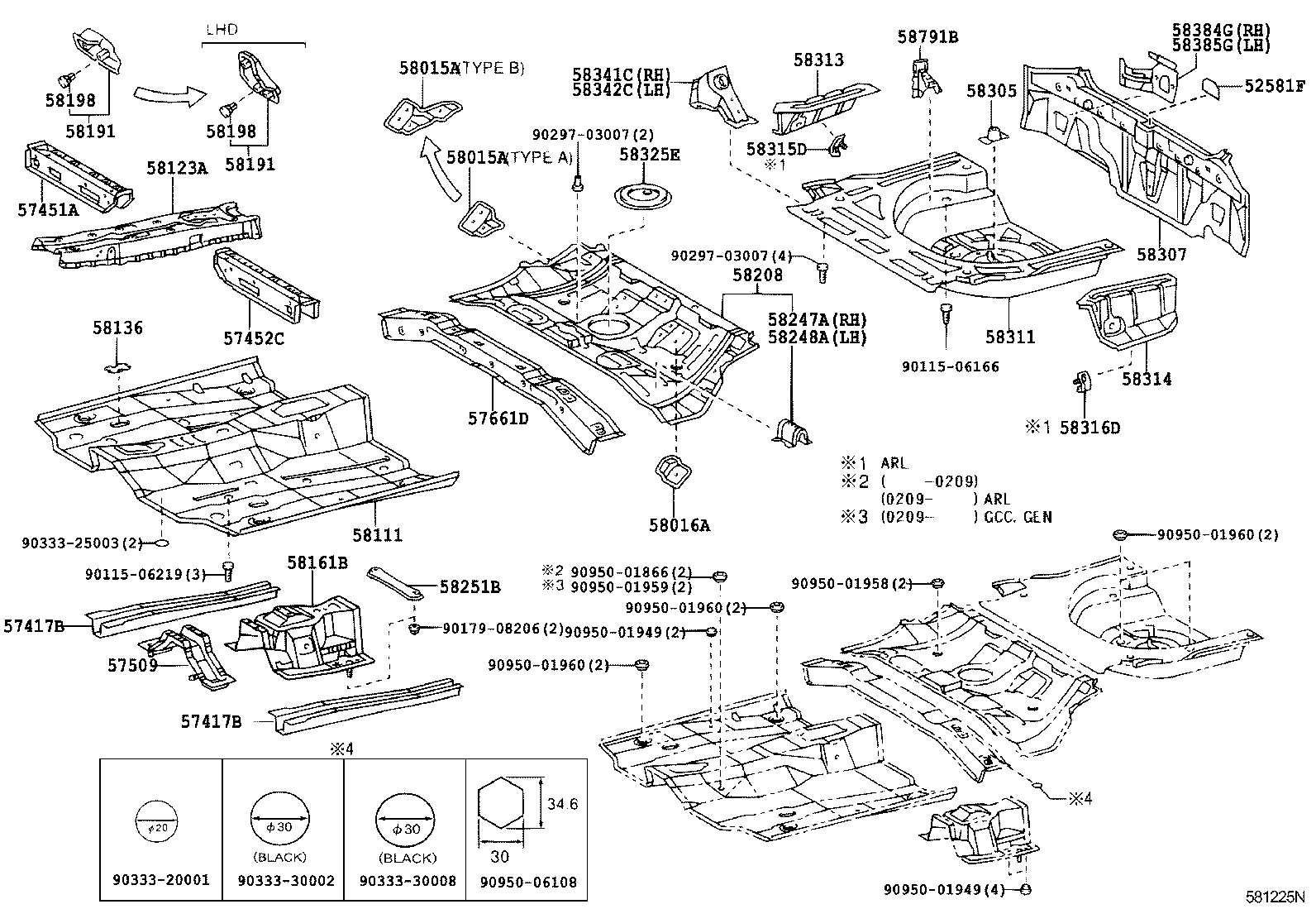 Floor Pan & Lower Back Panel